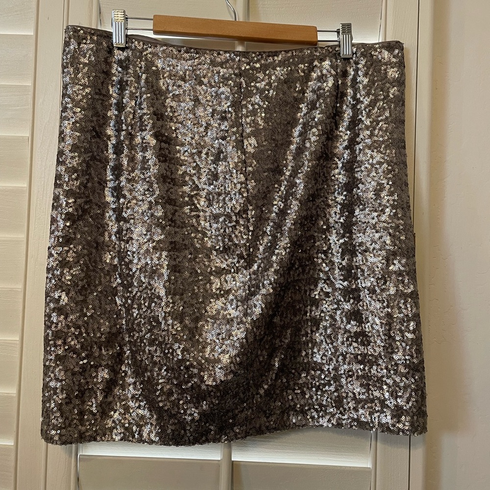 Banana Republic Metallic Sequin Mini Skirt